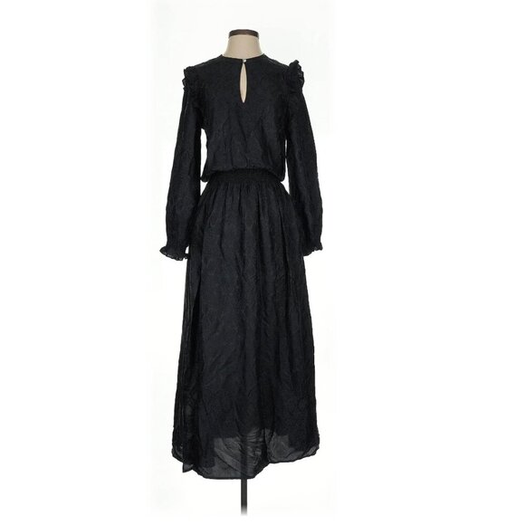 ZADIG & VOLTAIRE Roar Jac Python Jacquard Woven Maxi Silk Blend Dress Size Small - Picture 1 of 12